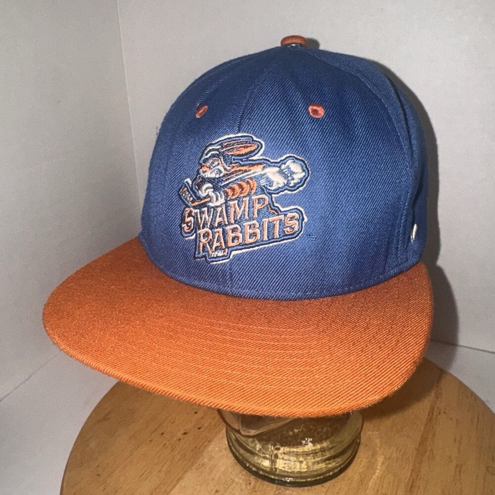 Greenville Swamp Rabbits Zephyr Snapback Hat Blue Orange Hockey Cap ECHL